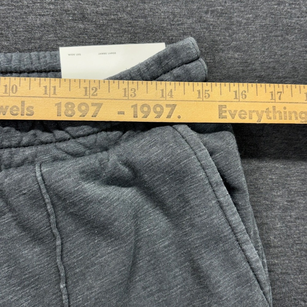 American Eagle Wide Leg Sweatpants Gray Low Rise Lounge Pants Medium NEW - Picture 6 of 8